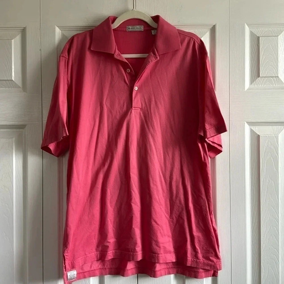 Peter Millar Coral Cotton Polo size M - Picture 1 of 3
